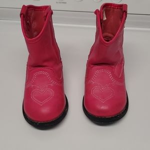 Pink toddler cowgirl boots size 4.